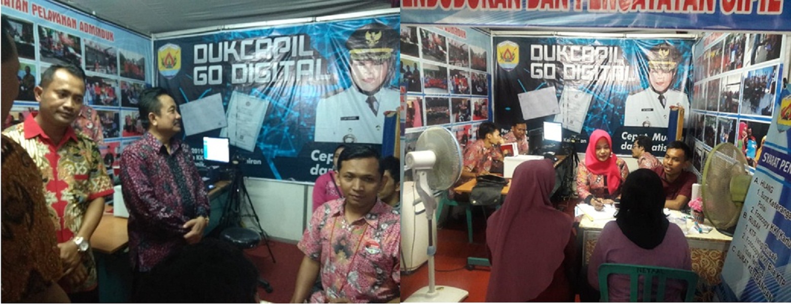 Stand Dispendukcapil di Pasar Rakyat Grobogan 2019 