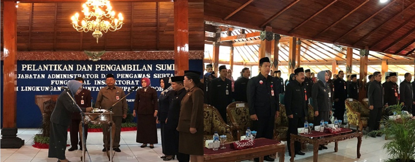 Pelantikan Pejabat Dispendukcapil 